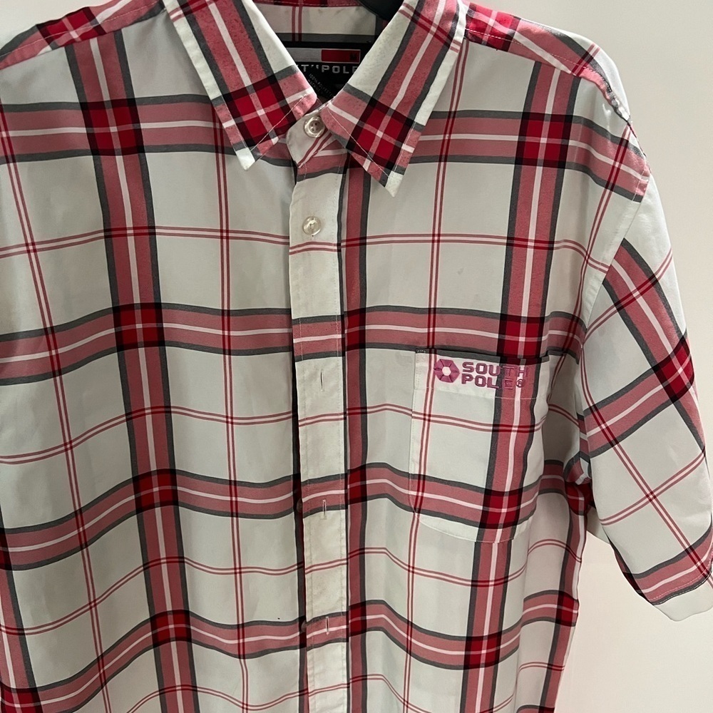 SouthPole red stripe shirt